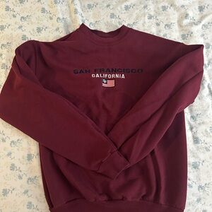 Maroon San Francisco California Sweatshirt
